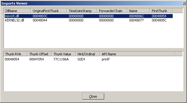 Imports Viewer