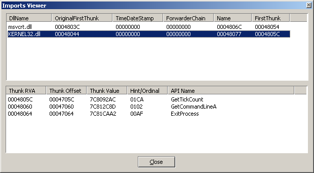 Imports Viewer